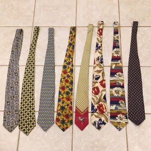 8 set ties Different Brands in good condition